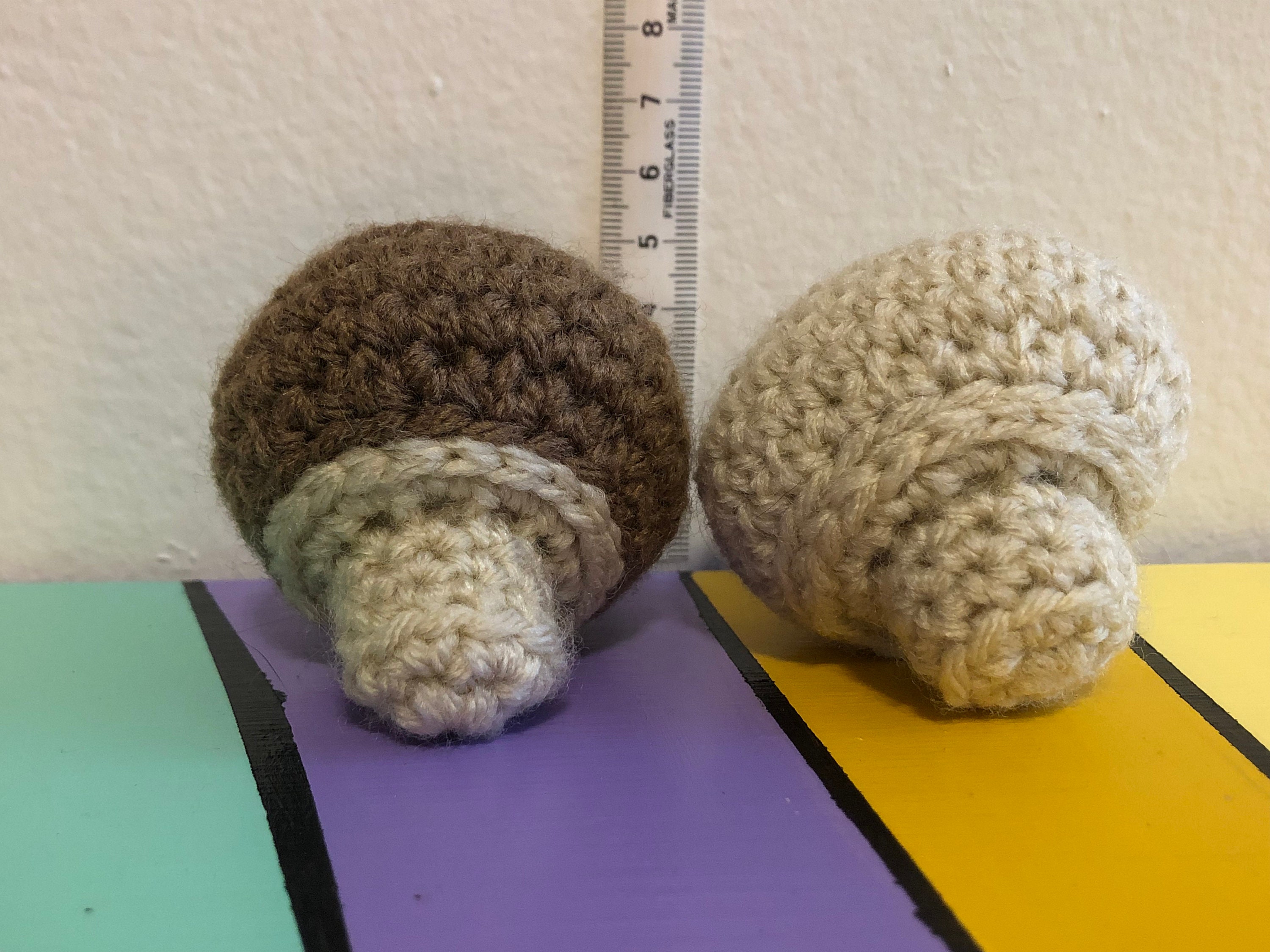 Button Mushroom Crochet Vegetable Kit