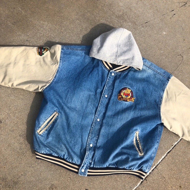 XXXTENTACION Winnie the Pooh Vintage Varsity Denim Jacket Etsy Canada