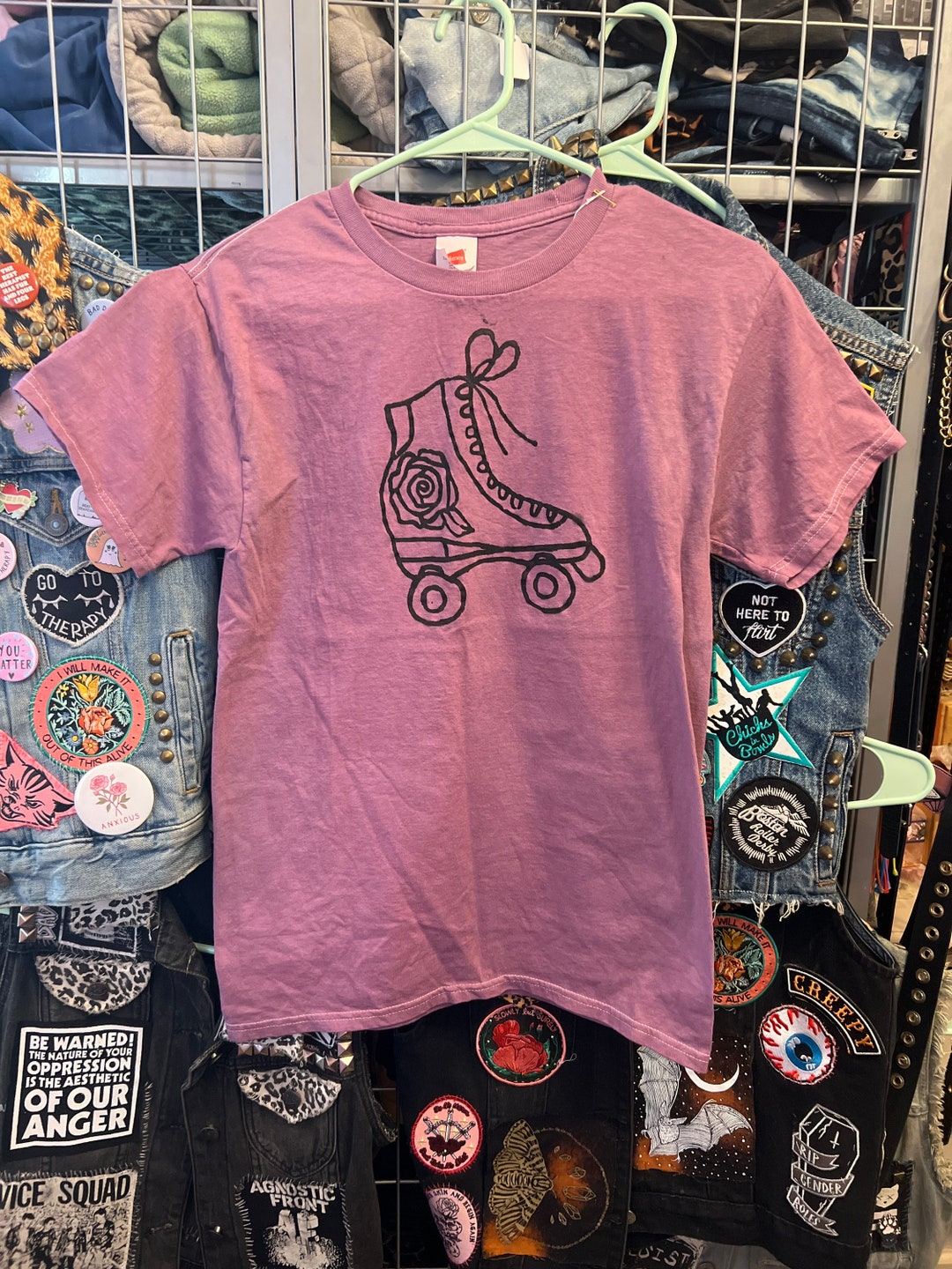 Purple Roller Skate Shirt Etsy