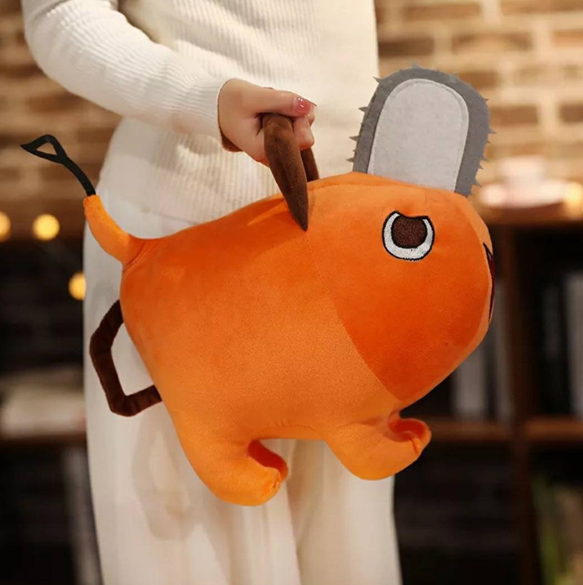 Orange Chainsaw Dog Plushie Etsy