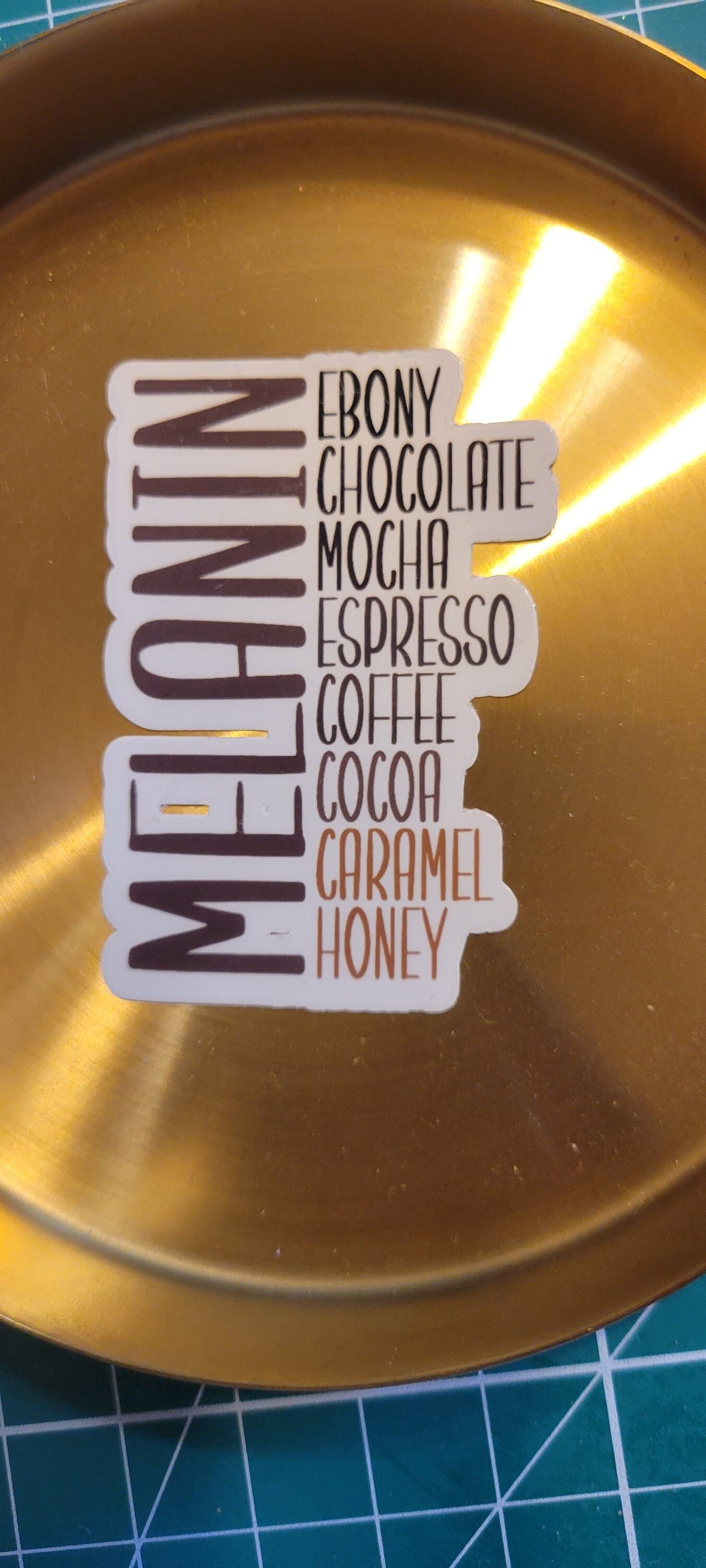 Melanin/sticker/shades/black girl magic/black boy joy/laptop sticker/planner sticker