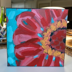 Bright*** Fun*** Zinnia Canvas