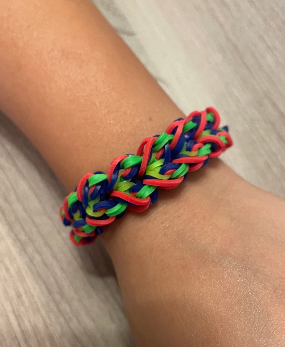 Blossom Heart rainbow Loom Bracelet Etsy