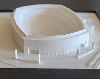 NEW YORK JETS/Giants 3D-Printed Metlife Stadium | Wall Hangable 10"x10" Replica Model | by MiniCity3D