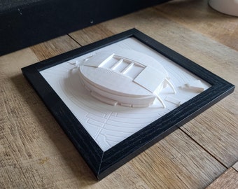 DALLAS COWBOYS 3D-Printed AT&T Stadium Jerryworld | Wall Hangable 10"x10" Replica Model | by MiniCity3D