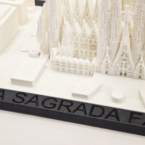 3D-Printed SAGRADA FAMILIA Replica Model Eco-designed Barcelona Gaudi Spain Cathedral Monument Landmark Souvenir by MiniCity3D image 7