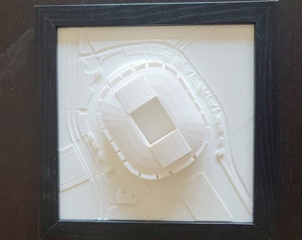 ARIZONA CARDINALS 3D-Printed State Farm Stadium | Wall Hangable 10"x10" Replica Model | by MiniCity3D