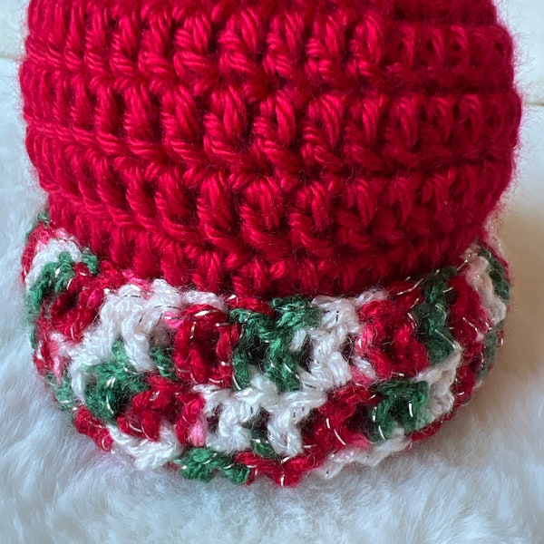 Christmas Baby Beanie Hat | Holiday Baby Hat | Ready to Ship | Infant Cap | Newborn Hat | Baby Christmas Photo Shoot Prop | Photo Holiday