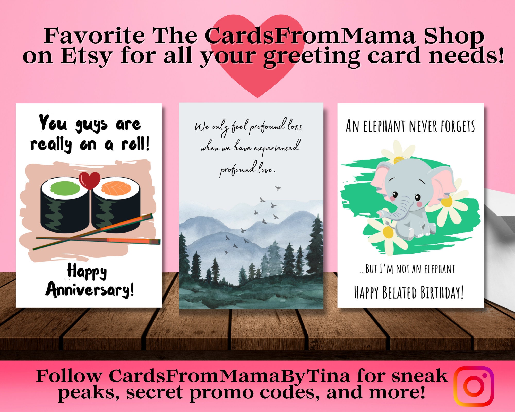 Printable Sympathy Card Featuring Mountains, Nature Profound Love so ...