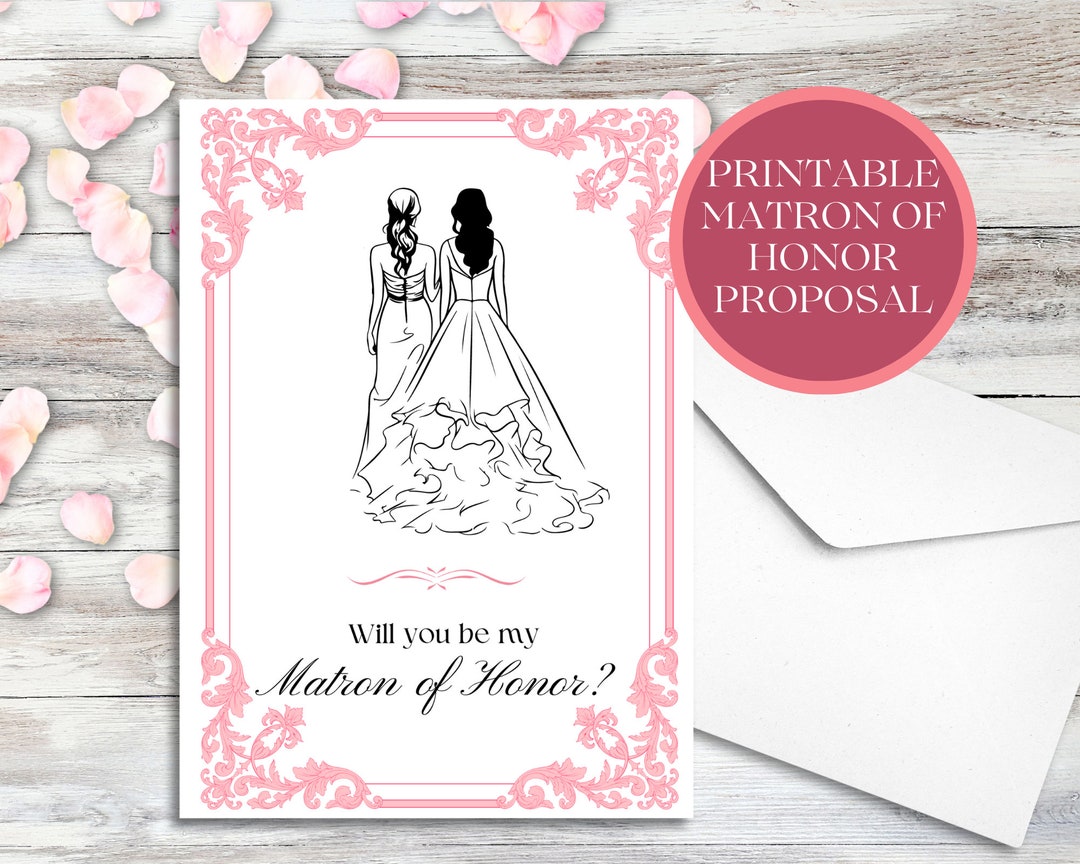 Bridesmaid Proposal Card Mom Will You Be My Matron Of Honor