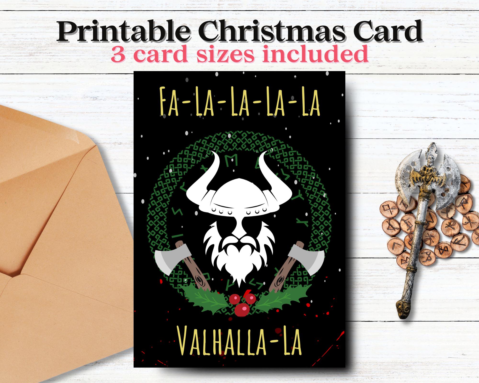 Valhalla Printable Christmas Card Winter Solstice Pagan Yule Greeting Card Viking Holiday Card With Axes White Beardiful Gift Snarky - Etsy valhalla-printable-christmas-card-winter-solstice-pagan-yule-greeting-card-viking-holiday-card-with-axes-white-beardiful-gift-snarky-etsy