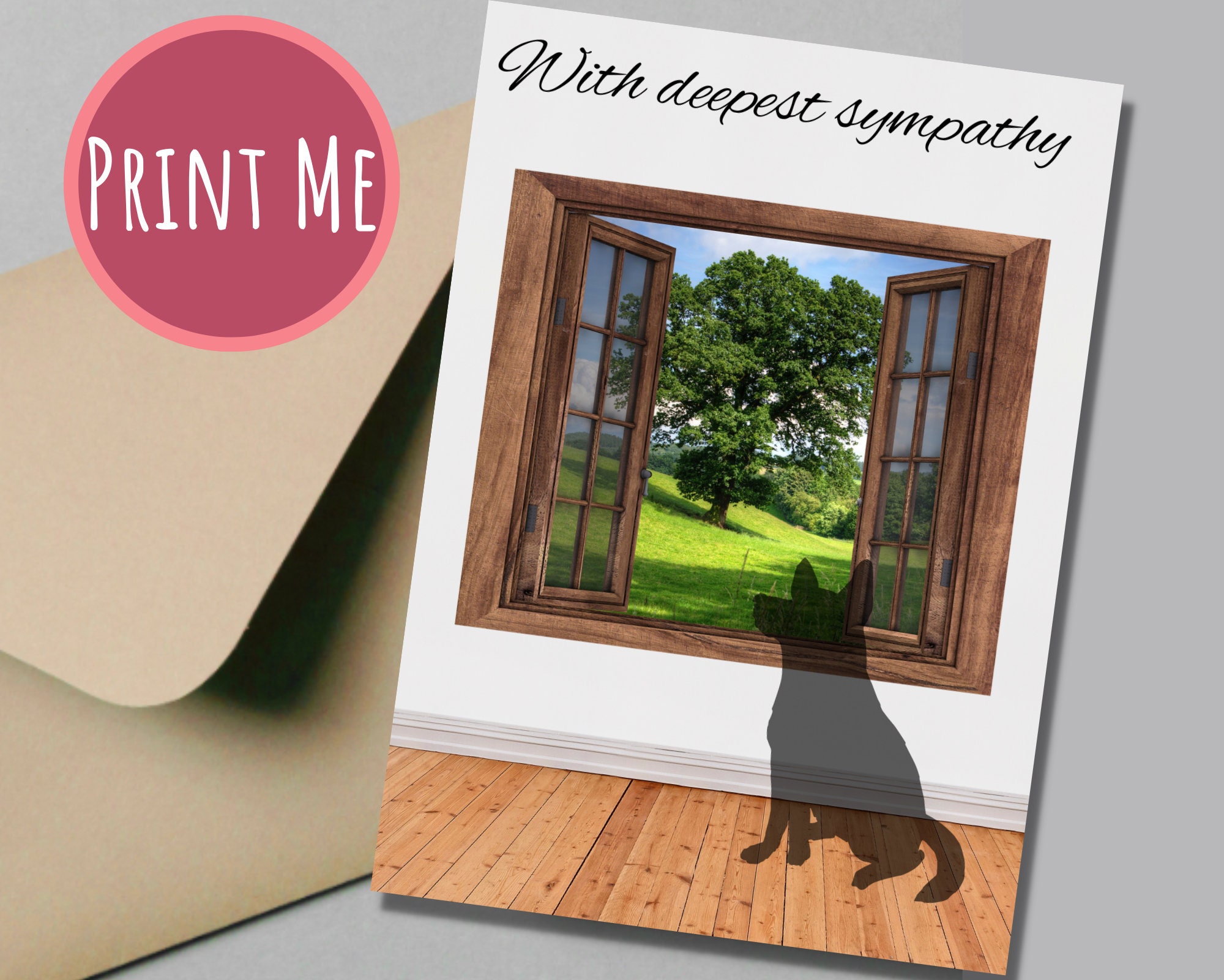 Loss of Dog Printable Condolences Card Loss of Pet Sympathy Card ...