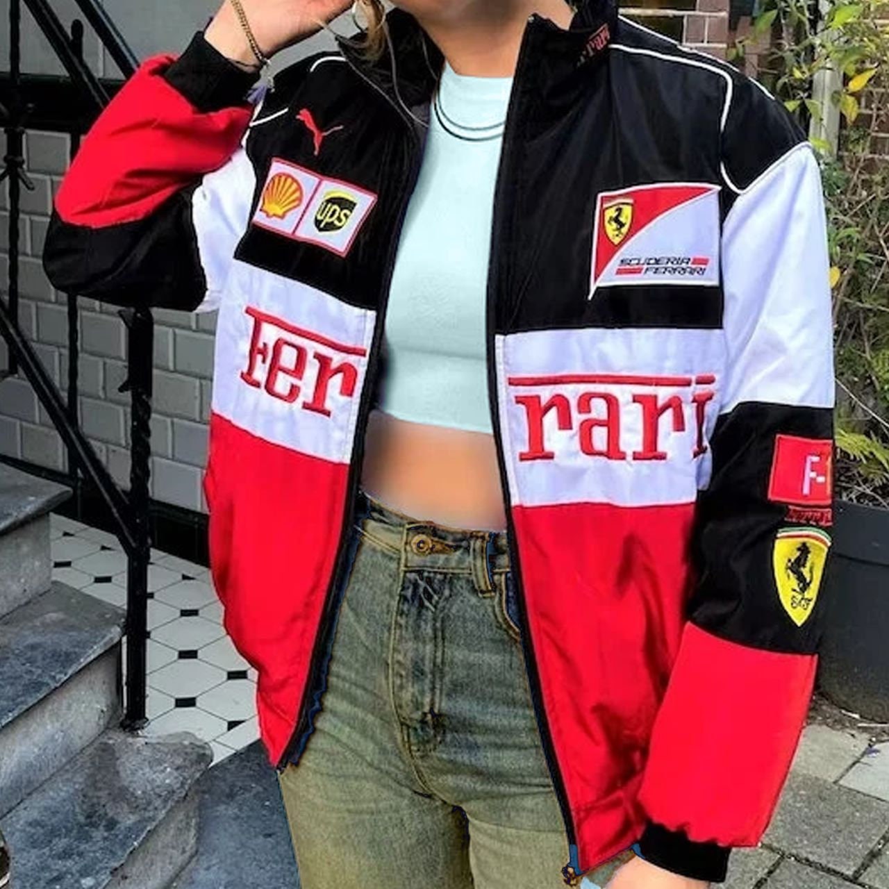 Racing Rare Embroidered Ferrari Fashion Streetwear Jacket Size - Etsy UK