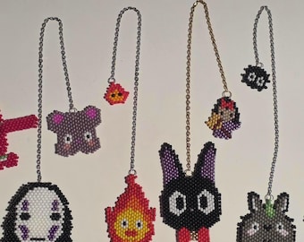 Studio Ghibli Beaded Bookmarks
