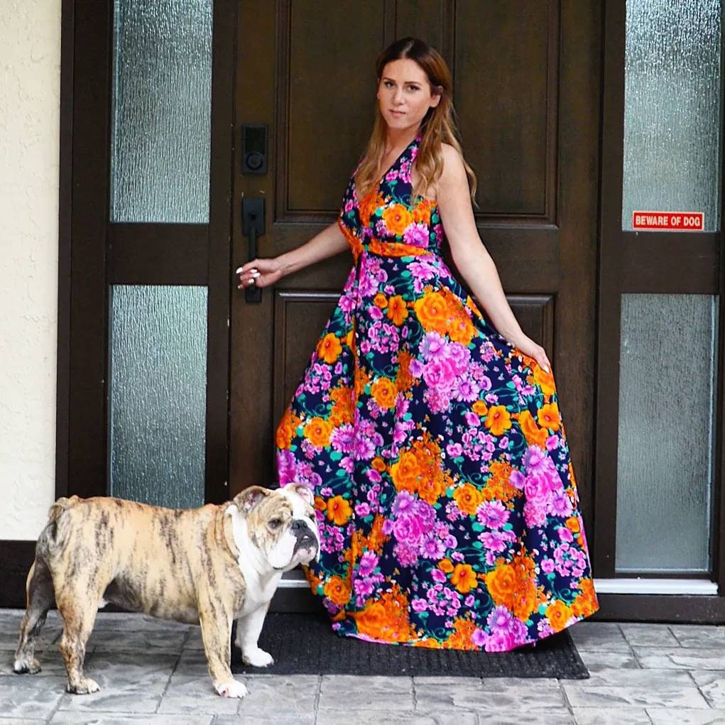 Bold Floral Dress - Etsy