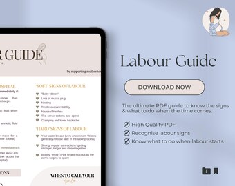 Labour Cheat Sheet, Guide To Childbirth, Birth Guide