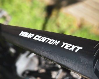 Custom Mountain Bike Vinyl Custom Sticker Text for Bike