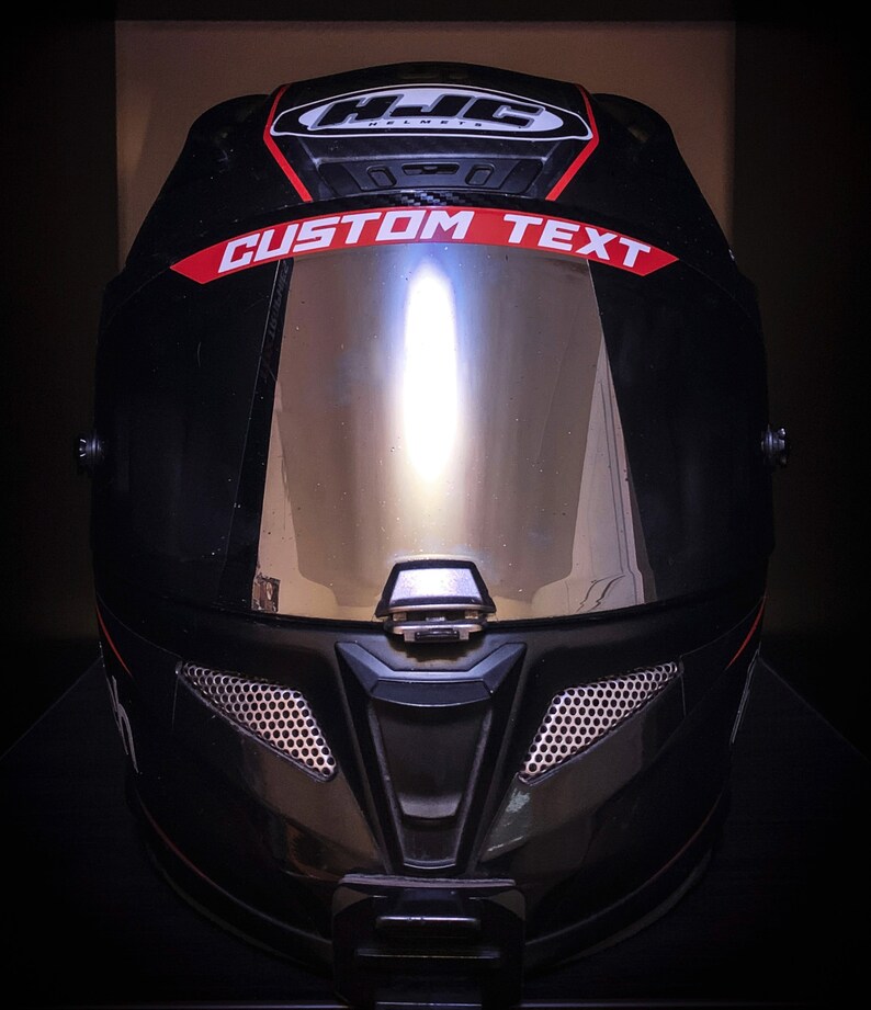 Custom Visor Strip for Motorcycle Helmet/vinyl Decal/racing Etsy