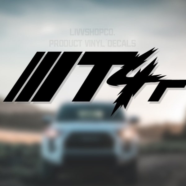 Toyota 4runner T4r Decal // Vinyl Die-Cut Sticker. ( Truck Decal / Car Decal / 4runner Window Decal / TRD 4runner / Toyota Stripes )