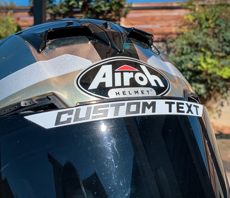 Custom Visor Strip for Motorcycle Helmet/vinyl Decal/racing Etsy