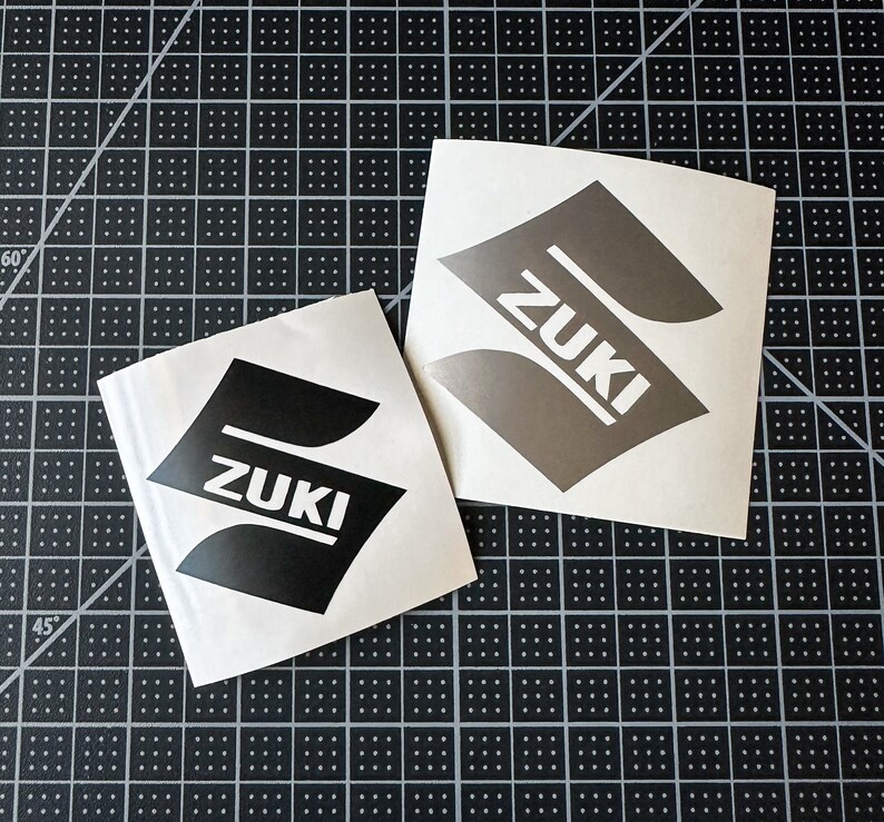 Suzuki Motorcycle Vinyl Decal/Die-Cut Sticker (Zuki) image