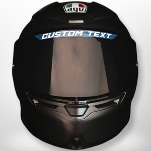 Custom Visor Strip for Motorcycle Helmet / Vinyl Decal / Racing Sticker