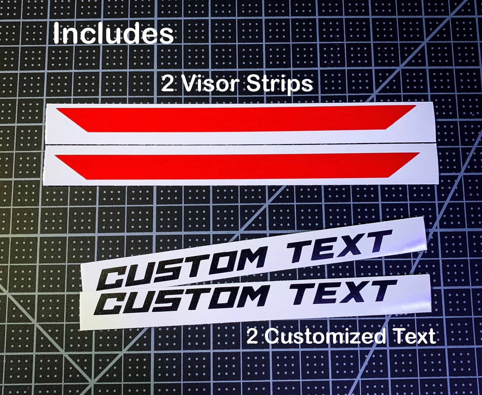 Custom Visor Strip for Motorcycle Helmet/vinyl Decal/racing Etsy