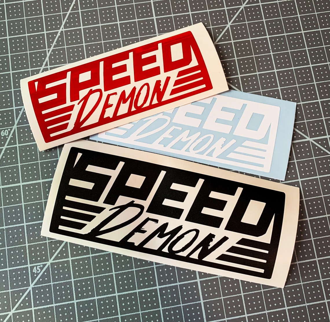 Dean Speed Sticker Speed Demon Vinyl Decal. Motorcycle Sticker // Sport Bike Decal // Car ...