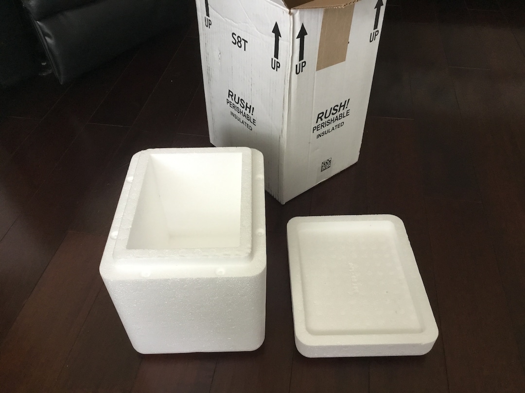PROPAK Styrofoam Insulated Shipping Box Cooler Outside 9X11X12 Etsy