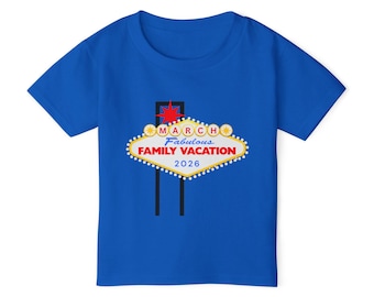 Las Vegas Sign Family Vacation Toddler T-shirt | March 2026