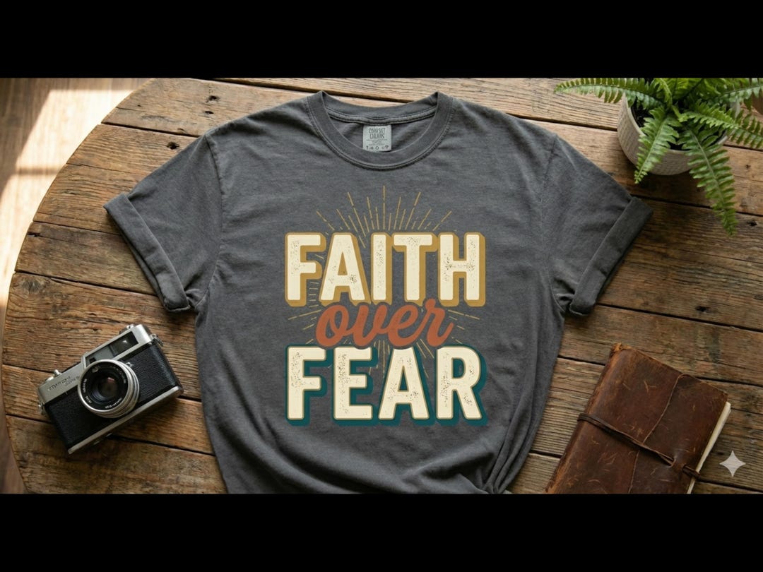 Faith Over Fear | Christian Shirt | Religious Apparel - Etsy