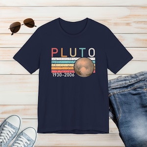 Pluto 1930-2006-skjorta, Pluto-t-shirt, Planet-skjorta, Rymdälskare-gåva