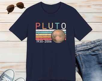 Pluto 1930-2006-skjorta, Pluto-t-shirt, Planet-skjorta, Rymdälskare-gåva