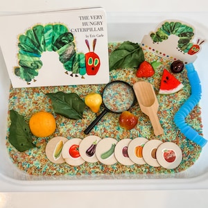 The Very Hungry Caterpillar Speech Sensory Kit (includes book) - made by SLP