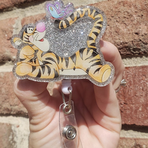 Tigger themed badge reel