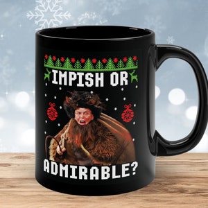 The Office Belsnickel Funny Ugly Christmas Mug - Office Merch - Impish or Admirable? - Christmas Gift - The Office Fan Gift