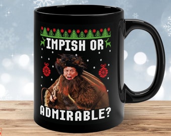 The Office Belsnickel Funny Ugly Christmas Mug - Office Merch - Impish or Admirable? - Christmas Gift - The Office Fan Gift