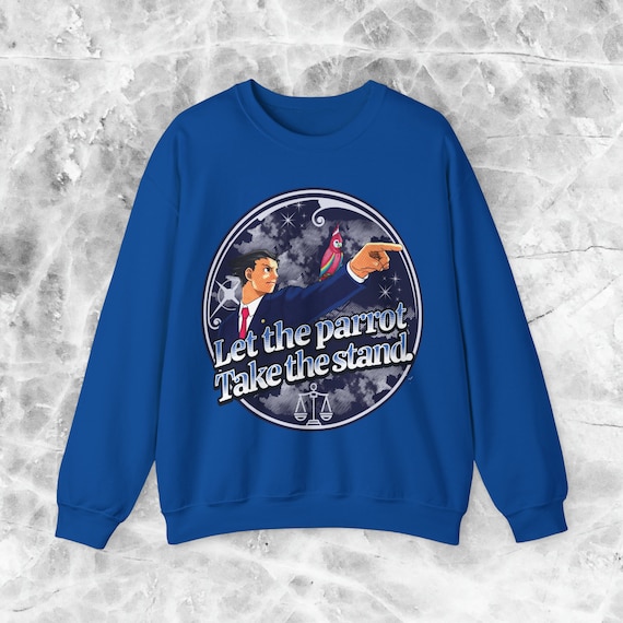 Ace Attorney Phoenix Wright Sweater - Parrot Take the Stand