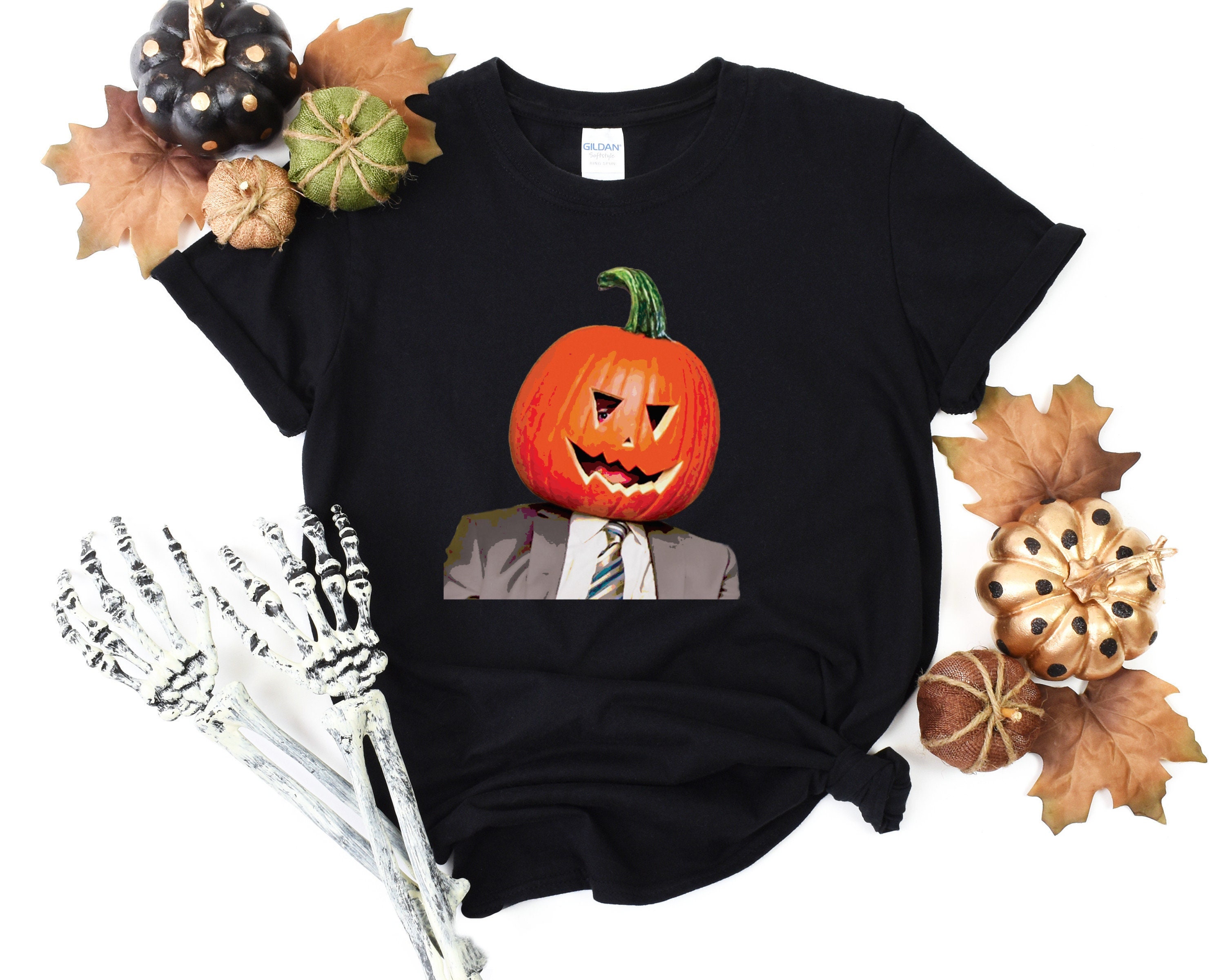 Dwight Pumpkin Head T-Shirt Funny Office Dwight Pumpkin Head Unisex Shirt