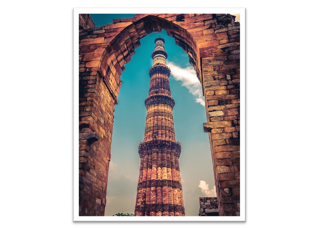 Qutub Minar Wall Art. Printable Qutub Minar Poster. Mughal Etsy