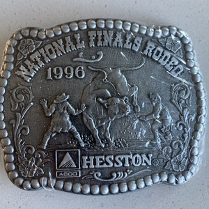 New Vintage 1996 NFR Belt Buckle