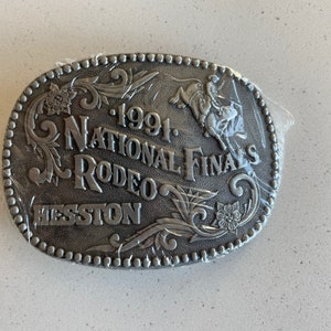 New Vintage 1991 NFR Belt Buckle