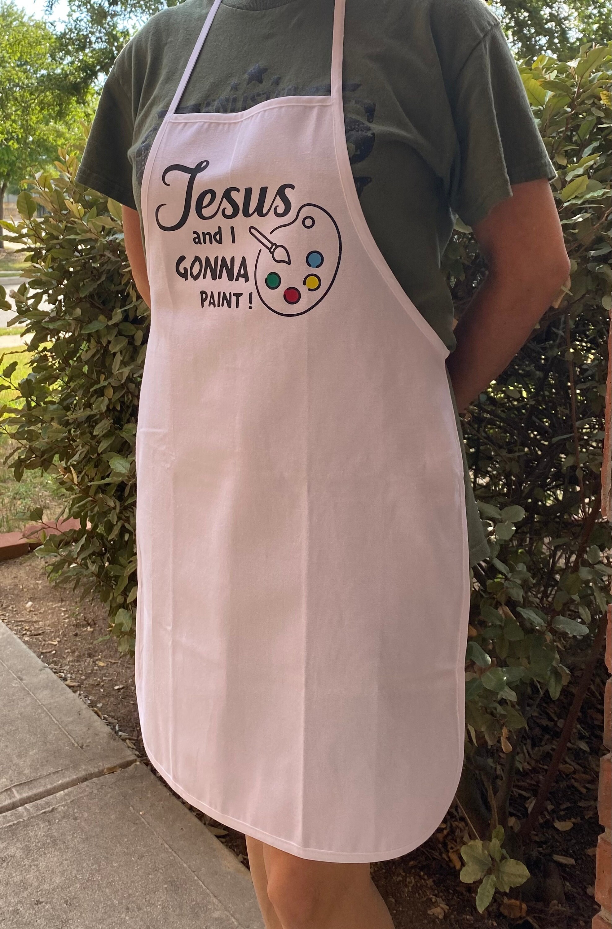 Religious Aprons Apron JESUS and I Gonna Bake Apron, Christian Apparel, Apron Faith ...