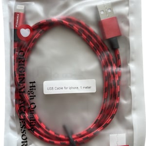 For iPhone 6 7 8 Plus iPhone 11 XR Xs Max 12 13 Charger USB Cable Cord (1M)