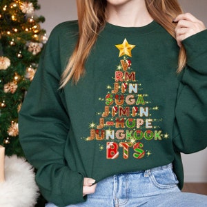 BTS Jin Ugly Christmas Sweater Royal