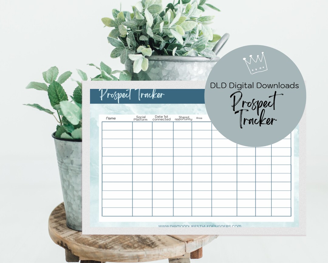 DLD Prospect Tracker |customer Tracker | Digital Download |printable - Etsy