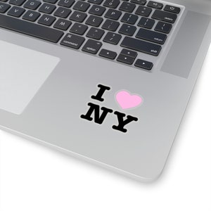 Pink I Heart New York sticker image 4