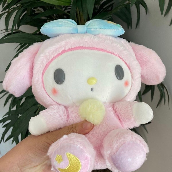 My melody Pajama plush new 10” soft cuddly pink star with bow