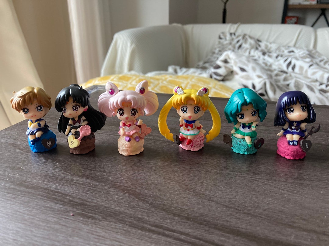 Espejo Media Luna Gashapon Sailor Moon Stained Charm Set Sailor