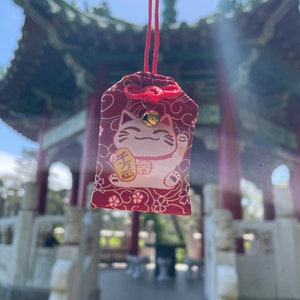 Japanese Omamori Charm For Fortune - New Talisman - Amulet - Car Hanger - Keychain - Lucky Cat